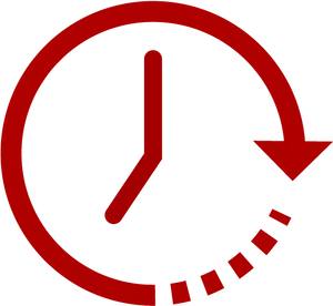 Fast Forward Clock Icon PNG Image