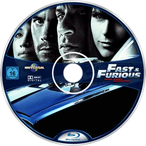 Fastand Furious Bluray Disc PNG Image