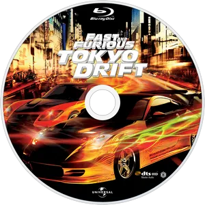 Fastand Furious Tokyo Drift Blu Ray Disc PNG Image