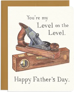 Fathers Day Card Carpentry Tools PNG Image