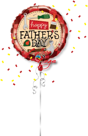 Fathers Day Celebration Balloon PNG Image