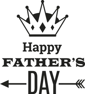 Fathers Day Celebration Crown Arrow PNG Image