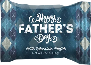 Fathers Day Chocolate Truffle Packaging PNG Image