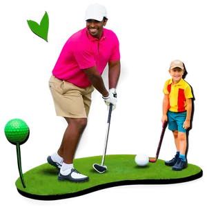 Fathers Day Golf Theme Png 05212024 PNG Image