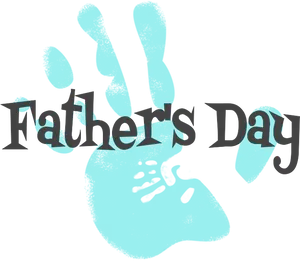 Fathers Day Handprint Art PNG Image