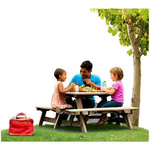 Fathers Day Picnic Scene Png 77 PNG Image