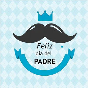 Fathers Day Spanish Celebration Graphic PNG Image