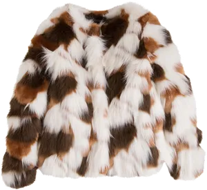 Faux Fur Coat Isolated PNG Image