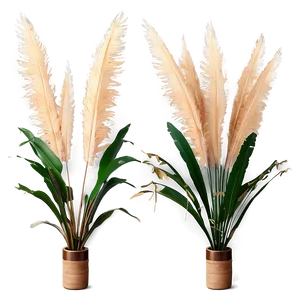 Faux Pampas Display Png 06272024 PNG Image