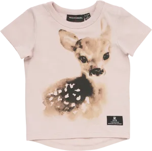 Fawn Print Baby T Shirt PNG Image