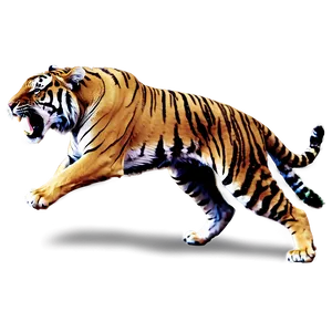 Fearless Angry Tiger Png Uvs PNG Image