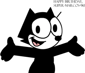 Felix The Cat Birthday Celebration PNG Image