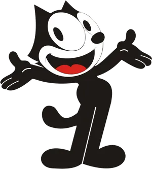 Felix The Cat Classic Pose PNG Image