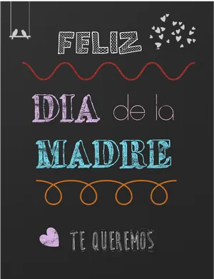 Feliz Diadela Madre Greeting Card PNG Image