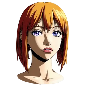 Female Anime Head Design Png Dfq62 PNG Image