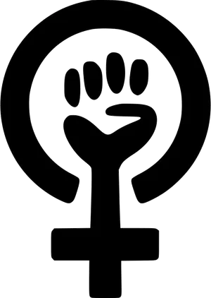 Feminist Symbolwith Fist PNG Image