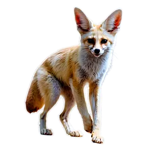 Fennec Fox In Action Pose Png 53 PNG Image