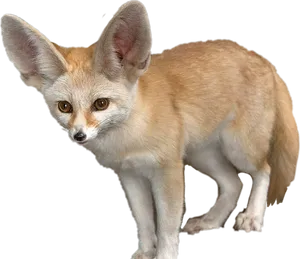 Fennec Fox Portrait PNG Image