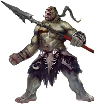 Ferocious_ Orc_ Warrior PNG Image