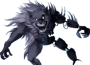 Ferocious Werewolf Artwork PNG Image