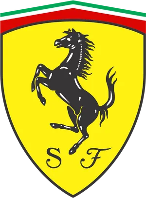 Ferrari Prancing Horse Logo PNG Image