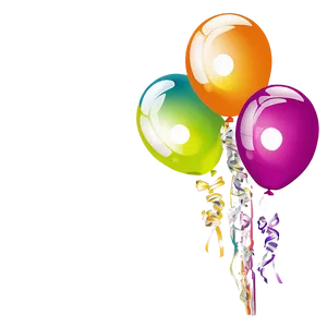 Festive Birthday Balloon Png Byw31 PNG Image