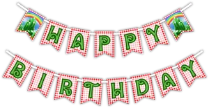 Festive Birthday Banner PNG Image