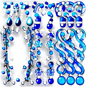 Festive Blue Sparkle Png Kud80 PNG Image