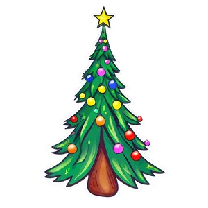 Festive Cute Christmas Tree Design Png 62 PNG Image