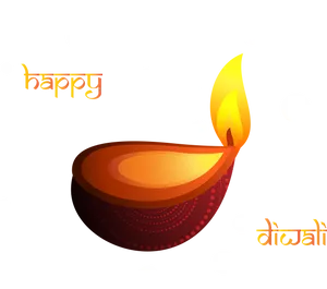 Festive_ Diwali_ Diya_ Illustration PNG Image