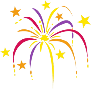 Festive Firework Illustration PNG Image