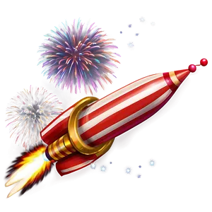 Festive Firework Rocket Png Dvs PNG Image