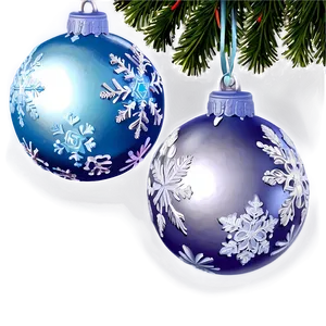 Festive Frosty Ornaments Png Sxw PNG Image