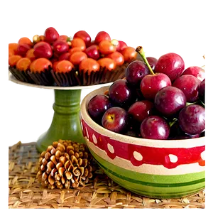 Festive Fruit Bowl Png Nvc98 PNG Image