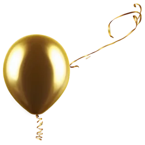 Festive Gold Balloon Png Jin PNG Image