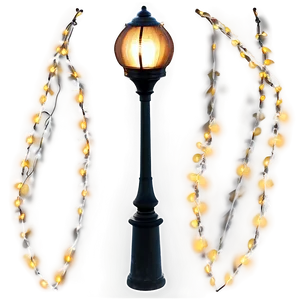 Festive Holiday Light Post Png 06282024 PNG Image