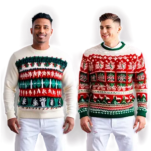 Festive Holiday Sweaters Png 06282024 PNG Image