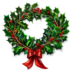 Festive Holly Png 1 PNG Image