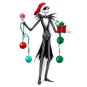 Festive Jack Skellington Santa Png Jcg3 PNG Image