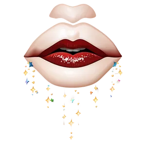 Festive Kissy Lips Png 35 PNG Image