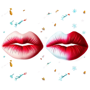 Festive Kissy Lips Png Mbb PNG Image