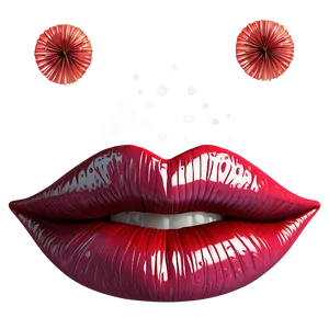 Festive Kissy Lips Png Vkf86 PNG Image