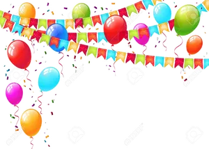 Festive Party Decoration Background PNG Image