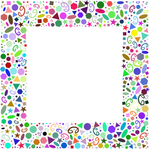 Festive Party Frame Background PNG Image