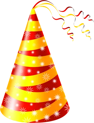 Festive Party Hat Illustration PNG Image