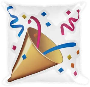 Festive Party Hat Pillow Design PNG Image