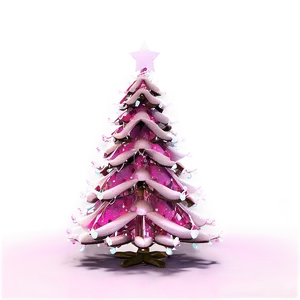 Festive Pink Christmas Tree Png 55 PNG Image