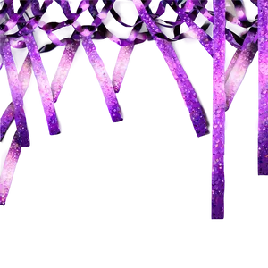 Festive Purple Confetti Border Png Nxw1 PNG Image