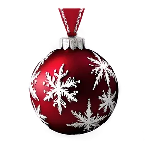 Festive Red Ornament Png 06212024 PNG Image