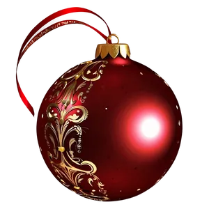 Festive Red Ornament Png 64 PNG Image